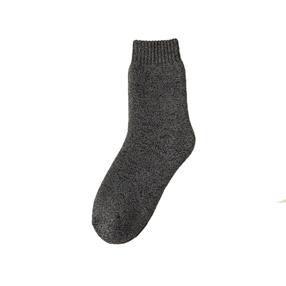 HNMKIU Thermal Socks For Men Winter Warm Thick Outdoor Hiking Walking Boot Crew Socks Soft Classic Insulated Cold Weather Black,One Size