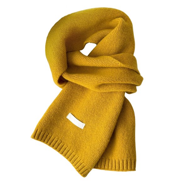 HNMKIU Timeless Knit Scarf for Everyday Wear Lightweight Winter Accessory Unisex Cozy Wrap for All Seasons and Occasions Yellow2,One Size