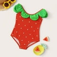 thumbnail image 1 of HNMKIU Toddler Baby Girl Swimsuit&nbsp;Sport Cute&nbsp;High Waist&nbsp;Print&nbsp;Bikini Set&nbsp;Swimwear&nbsp;Bathing Suit&nbsp;Beach Red,6-12 Months, 1 of 4