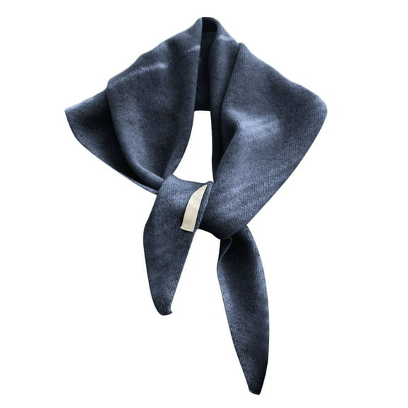 HNMKIU Triangle Scarf Shawl Wrap for Women Versatile Soft Warm Knitted Fashion Elegant neck scarf for women for Winter and Everyday Wear 01_Dark Gray,One Size