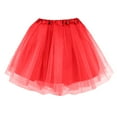 thumbnail image 1 of HNMKIU Tutu Skirts for Women Three Layer Lined Mesh Ballet Puffy Party Dance Skirt for Women Z18-Red-15,, 1 of 3