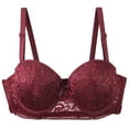thumbnail image 1 of HNMKIU Underwire Bras for Women Thin Strap Full Bust Support Comfortable Lift Everyday T Shirt Plus Size Bras Red,95C, 1 of 4