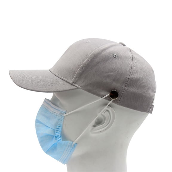 HNMKIU Unisex Casual Adult Baseball Cap with Buttons for Outdoor Sun and Lightweight Comfort Grey,One Size