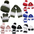 thumbnail image 1 of HNMKIU Unisex Couple Knitted Winter Accessory Set Featuring Scarf for Casual Outdoor Wear Matching His Hers Green - One Size, 1 of 3