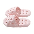 thumbnail image 1 of HNMKIU Unisex Openwork Bath Slippers for Couples Water Friendly for Outdoor Shower and Indoor Home Comfort Women's Slippers Pink,41, 1 of 6