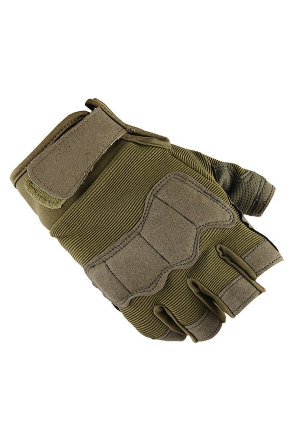 Unisex Outdoor Sports Half Finger Gloves for Mountaineering Cycling Riding and Fashion Wear E,L