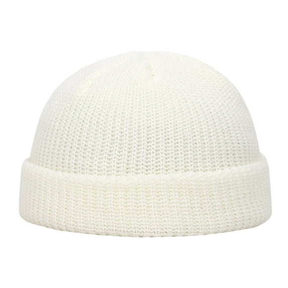 HNMKIU Unisex Warm Wool Baseball Caps Fashionable Ski Knitted Hats for Winter Casual Wear Hemming Design and Comfortable Fit