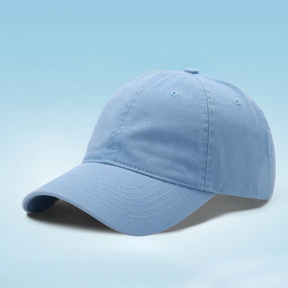 HNMKIU Unstructured Baseball Cap for Men and Women Adjustable Dad Hat with UPF Sun for Outdoor Casual Wear Light Blue,One Size