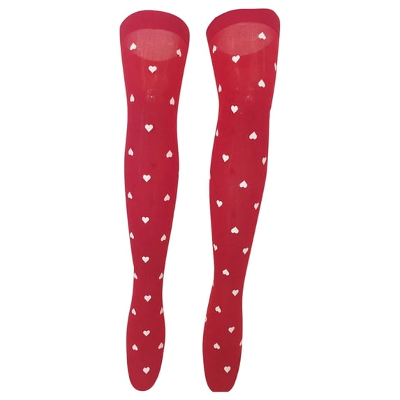 HNMKIU Valentine's Day Heart Pattern Long Stockings For Your Lover RD2,One Size