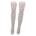 thumbnail image 1 of HNMKIU Valentine's Day Heart Pattern Long Stockings For Your Lover White,One Size, 1 of 3