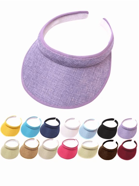 Visors for Women Embroidered Denim Flower Open Top Sun Protection Outdoor Fashion Cap