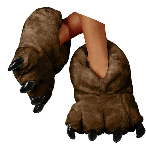 HNMKIU Warm Slippers Men's Bootie Slippers Soft Comfy Memory Foam Non Indoor Shoes with Collar slippers for men Khaki,One Size