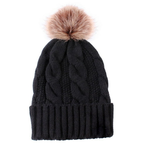 HNMKIU Warm Women Wool Knitted Baseball Caps Fashion Keep Hemming Stylish Winter Hats