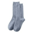 thumbnail image 1 of HNMKIU Women's Casual Wool Blend Mid Calf Socks for Home Comfort and Everyday Warmth Blue,One Size, 1 of 4