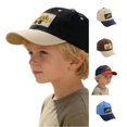 thumbnail image 1 of HNMKIU Washed Kids Baseball Cap With Excavator Design Soft Adjustable Toddler Hat For Boys And Girls Black,2-8 Years, 1 of 5