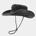 thumbnail image 1 of HNMKIU Washed Unisex Sun Hat with Brass Buckle for Outdoor Hiking Camping and Jungle Fishing Adventures Black,One Size, 1 of 6