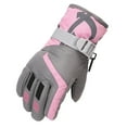 thumbnail image 1 of HNMKIU Windproof Winter Warm Kids Ski Gloves for Boys and Girls Outdoor Snowboarding Skating Mittens Grey,4-7 Years, 1 of 5