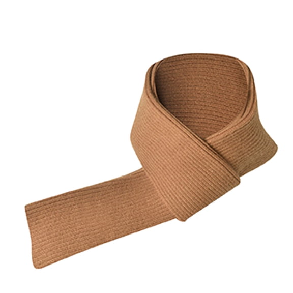 HNMKIU Winter Knit Scarf for Men and Women Long Wool Neck Wrap Cold Weather Accessory Khaki,One Size