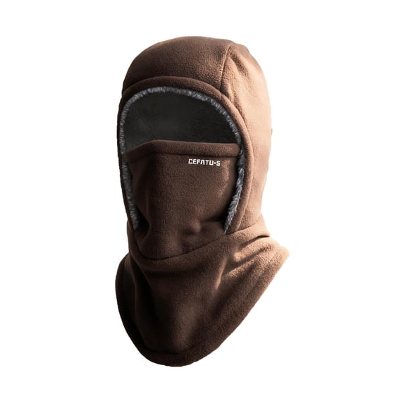 HNMKIU Winter Lined Neck Gaiter Face Scarf Hood For Cold Weather Outdoor Activities Thermal Windproof Neck Warmer Coffee,One Size