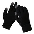 thumbnail image 1 of HNMKIU Winter Snowflake Knitted Gloves for Men and Women with Touchscreen Mobile Phone Compatible Fingertips Warm Fashionable Cold Weather Handwear C,One Size, 1 of 3