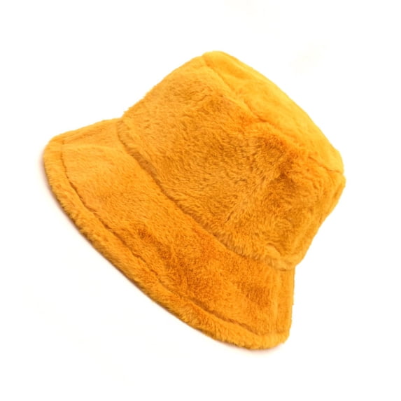 HNMKIU Winter Thermal Windproof Bucket Fisherman Hat for Women and Girls Cozy Solid Design YE2,M