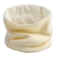 thumbnail image 1 of HNMKIU Winter Wool Knitted Neck Scarf for Cold Weather with Cozy Warmth and Classic Design - White,One Size, 1 of 3