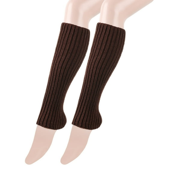 HNMKIU Winter and Autumn Warm Socks Loose Fashionable Retro Knitted Leg Warmers Cozy Socks for Casual Wear and Layering 02_Coffee,One Size