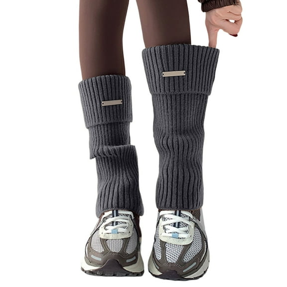 HNMKIU Wintern Women's Thermal Winter Socks Cozy Comfort Knitted Stockings For Cold Weather Grey,One Size