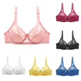 thumbnail image 1 of HNMKIU Women Double Lace Plus Size Bra, 1 of 6