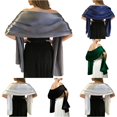 thumbnail image 1 of HNMKIU Women Elegant Shawls Wraps For Evening Party Occasion Bridal Lansitina Dresses Accessory ,B, 1 of 2
