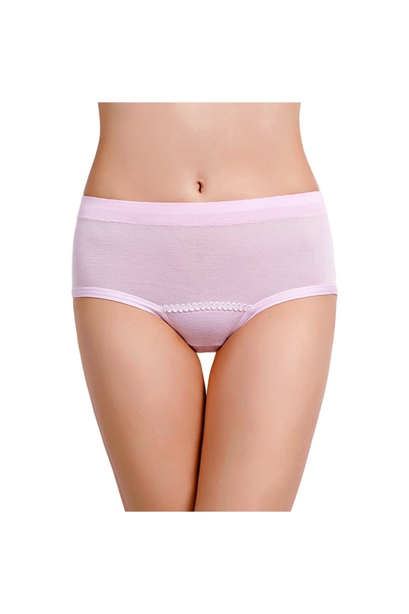 Women Panties Elongated Menstrual Leakproof Briefs for Side Leakage Protection Before and After Underwear for Women Pink,XXL