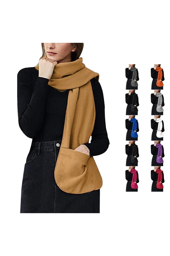 Women Shoulder Wrap Shawl Soft Cozy Wrap Shawl With Large Front Pockets – Warm Blanket Scarf For Women Khaki,One Size