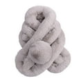 thumbnail image 1 of HNMKIU Women Winter Warm Scarf Fashion Thick Imitation Design for Elegant Daily Wear Beige,One Size, 1 of 2
