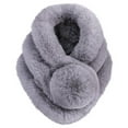 thumbnail image 1 of HNMKIU Women Winter Warm Scarf Fashion Thick Imitation Design for Elegant Daily Wear Grey,One Size, 1 of 2