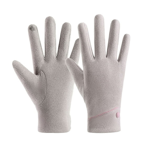 HNMKIU Women's Autumn Winter Thermal Driving Gloves with Flip Cover Touchscreen Capability for Warmth and Comfort Brown,One Size