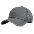 thumbnail image 1 of HNMKIU Women's Baseball Cap with Ponytail Hole High Bun Hat Mesh Visor for Grey,One Size, 1 of 3