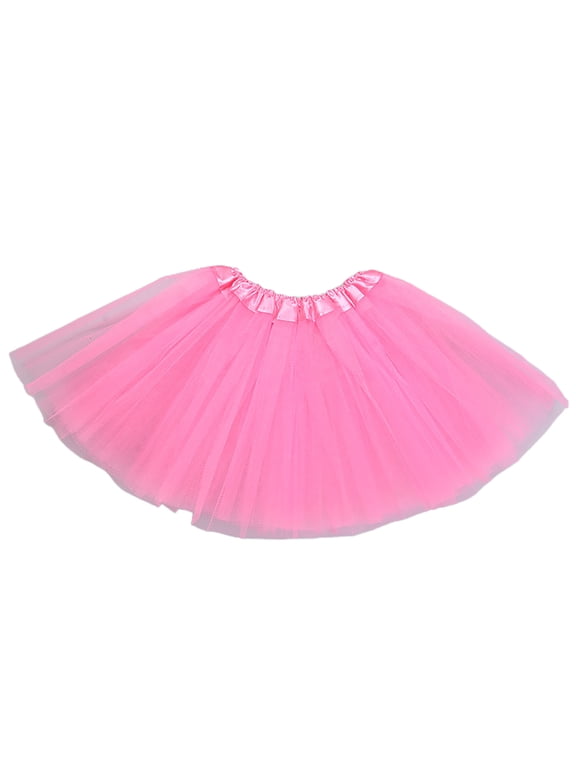 Women's Candy Color Tutu Skirt Multicolor Ballet Dance Puffy Petticoat Short Women's Tutu Skirt Pink_001,One Size