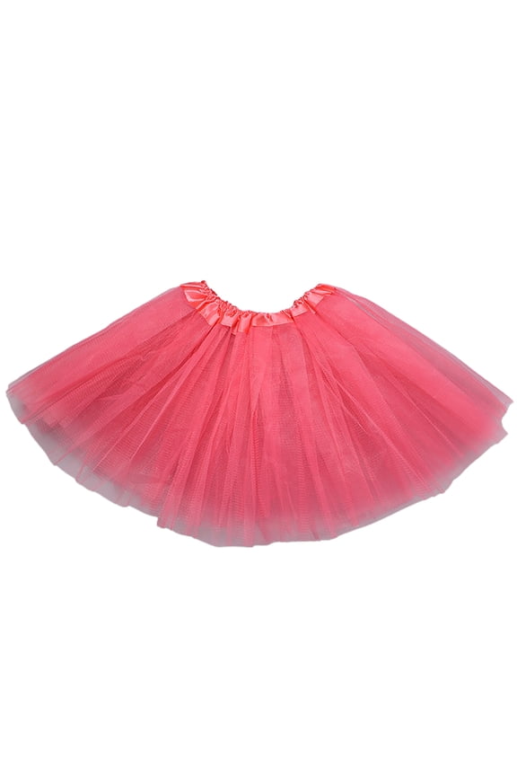 Women's Candy Color Tutu Skirt Multicolor Ballet Dance Puffy Petticoat Short Women's Tutu Skirt Watermelon Red_001,One Size
