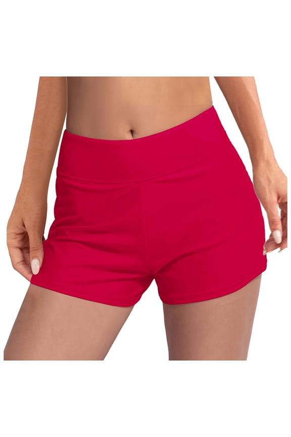 Women's Double Layer Menstrual Leakproof Swim Shorts with Wide Waistband Swim Shorts Women ,L