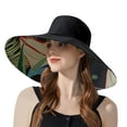 thumbnail image 1 of HNMKIU Women's Double Visor Sun Hat with Extra Wide Brim for and Stylish Outdoor Wear Black,One Size, 1 of 4