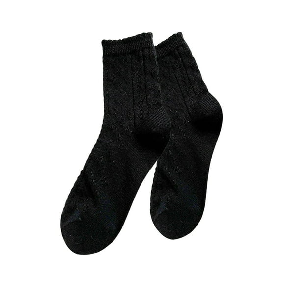 HNMKIU Women's Fashion Fishnet Stockings Breathable Mesh Hollow Out Knee High Socks For Daily Wear And Comfort Black,One Size