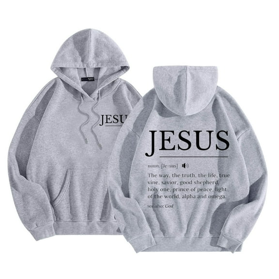 HNMKIU Women's Fashion Hoodies & Sweatshirts Long Sleeve Drawstring Hoodies with Print d Fall Tops Clothes for Casual Wear 01_Grey,L