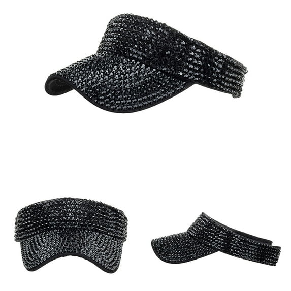 HNMKIU Women's Fashion Leopard Sun Print Baseball Visor Cap for Outdoor Style and Sun Black,One Size