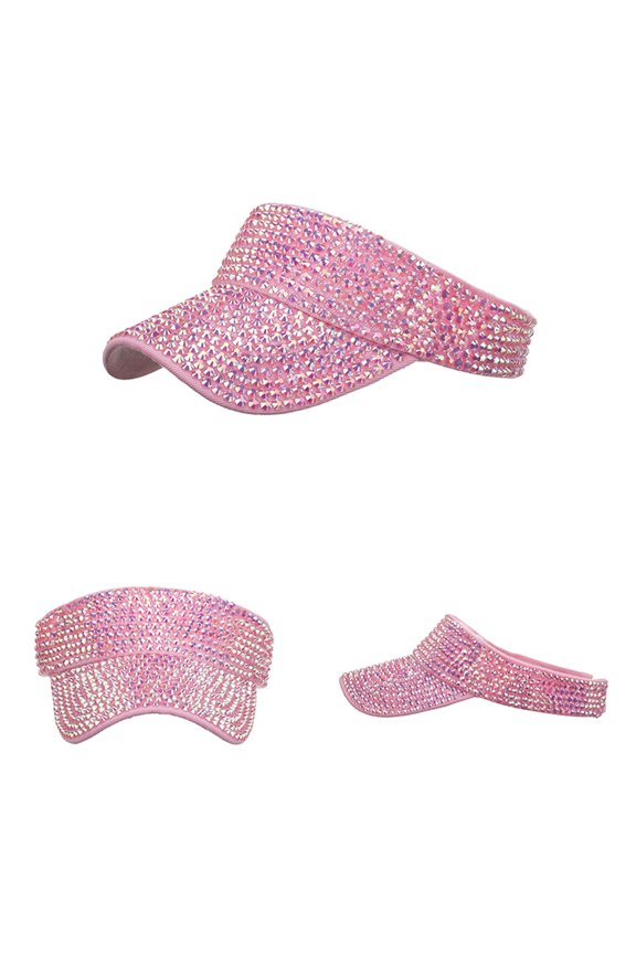 Women's Fashion Leopard Sun Print Baseball Visor Cap for Outdoor Style and Sun Pink,One Size