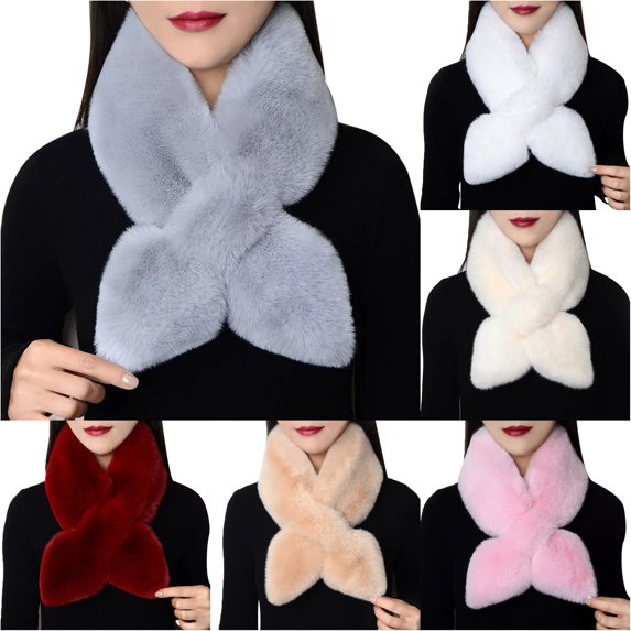 HNMKIU Women's Fashion Versatile Solid Color Thick Warm Scarf Neck Gaiter Windproof Warmer ,Grey