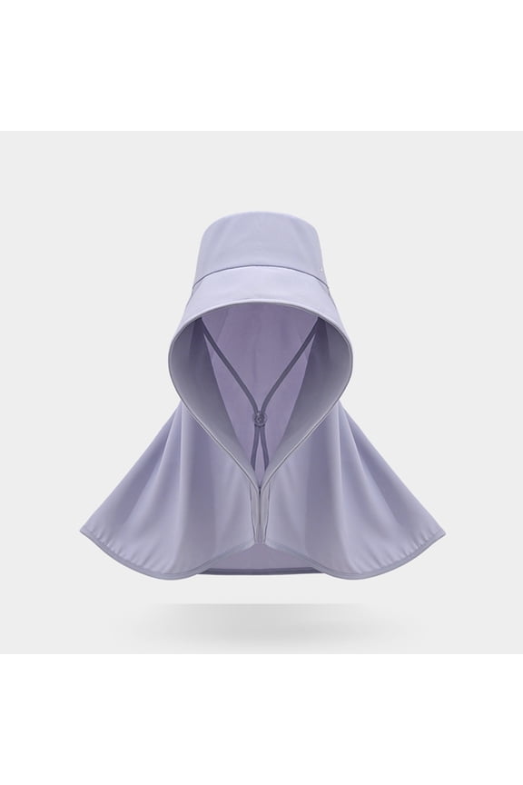 Women's Floppy Summer Sun Hat with Wide Brim for Outdoor Travel and Beach Activities Featuring Breathable Ice Silk Soft Top Light Purple,One Size