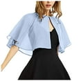 thumbnail image 1 of HNMKIU Women's Lightweight Chiffon Shawl for Evening Dresses and Wedding Cape Cover Up BU1,A, 1 of 3