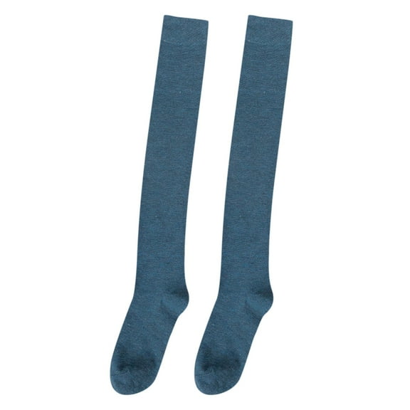 HNMKIU Women's Long Solid Color Casual Socks Everyday Comfortable Knee High Stockings F,One Size