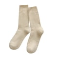 thumbnail image 1 of HNMKIU Women's Mid Calf Winter Home Socks Soft Velvet Thermal for Sleeping and Lounging Comfort Yellow,One Size, 1 of 3