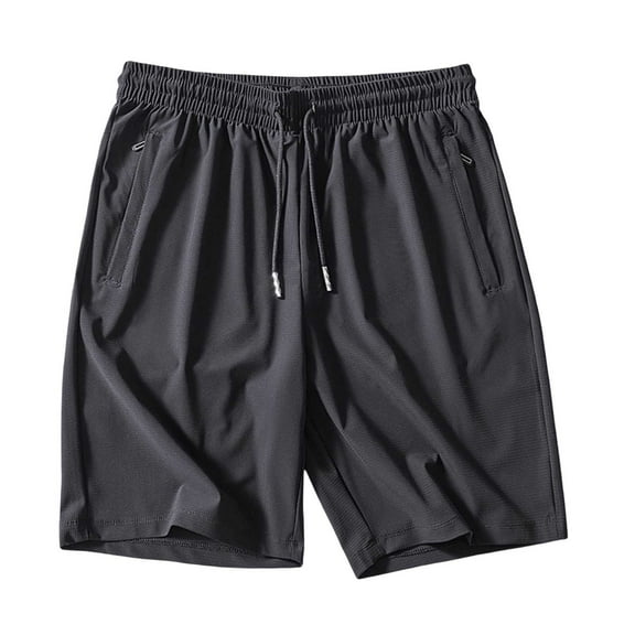 HNMKIU Women's Plus Size Summer Shorts for Women Ice Silk Loose Fit Thin Mid Length with Elastic Waist 01_Black,L